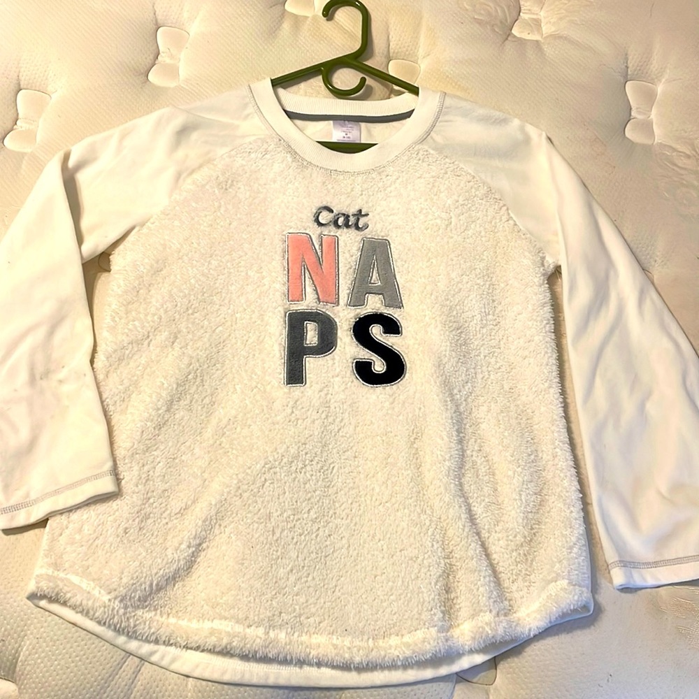 Cat NAPS long sleeve polyester shirt